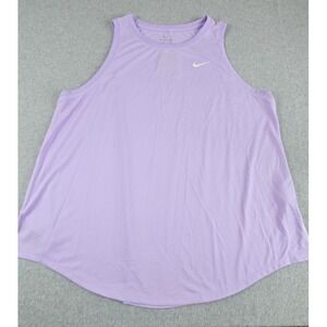 Nike Dri-FIT Shirt Womens Size 3X Training Tank Top Purple Activewear NWT